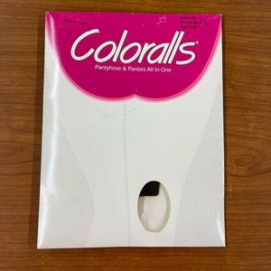 Vintage 1990 Coloralls Basic Black Pantyhose & Panties All In One Size A-B